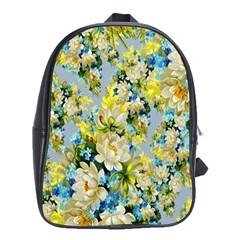 Background-flowers School Bag (xl) by nateshop