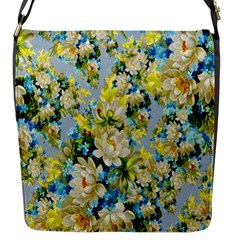 Background-flowers Flap Closure Messenger Bag (s) by nateshop