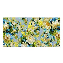 Background-flowers Satin Shawl 45  X 80  by nateshop