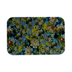 Background-flowers Open Lid Metal Box (silver)   by nateshop