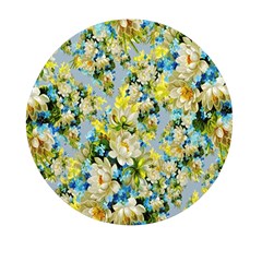 Background-flowers Mini Round Pill Box (pack Of 5) by nateshop