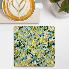 Background-flowers Uv Print Square Tile Coaster  by nateshop