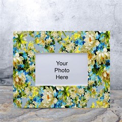 Background-flowers White Tabletop Photo Frame 4 x6  by nateshop