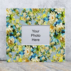 Background-flowers White Wall Photo Frame 5  X 7  by nateshop