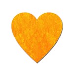 Background-yellow Heart Magnet Front