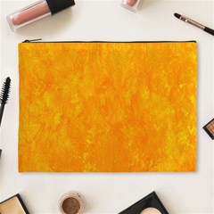 Background-yellow Cosmetic Bag (xl) by nateshop