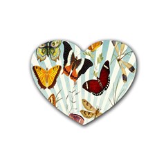 Butterfly-love Rubber Heart Coaster (4 Pack) by nateshop