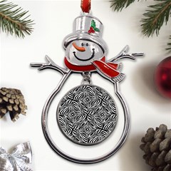 Design-85 Metal Snowman Ornament by nateshop