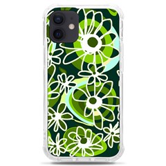 Mazipoodles Love Flowers - Black Olive White Iphone 12 Mini Tpu Uv Print Case	 by Mazipoodles