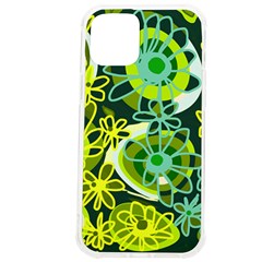 Mazipoodles Love Flowers - Green Lemon Duck Egg Blue Iphone 12 Pro Max Tpu Uv Print Case by Mazipoodles