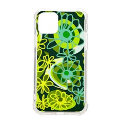 Mazipoodles Love Flowers - Green Lemon Duck Egg Blue Iphone 11 Pro 5 8 Inch Tpu Uv Print Case by Mazipoodles