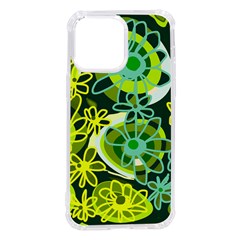 Mazipoodles Love Flowers - Green Lemon Duck Egg Blue Iphone 14 Pro Max Tpu Uv Print Case by Mazipoodles