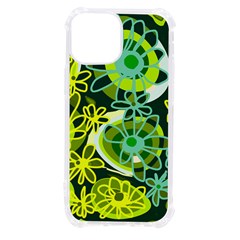 Mazipoodles Love Flowers - Green Lemon Duck Egg Blue Iphone 13 Mini Tpu Uv Print Case by Mazipoodles