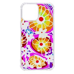 Mazipoodles Love Flowers - Rainbow White Iphone 13 Pro Max Tpu Uv Print Case by Mazipoodles