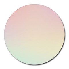 Pastel , Purple, Pink, Blue, Light, Mix Round Mousepad by nateshop