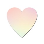 Pastel , Purple, Pink, Blue, Light, Mix Heart Magnet Front