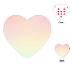 Pastel , Purple, Pink, Blue, Light, Mix Playing Cards Single Design (heart) by nateshop