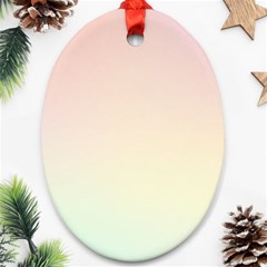 Pastel , Purple, Pink, Blue, Light, Mix Oval Ornament (two Sides) by nateshop