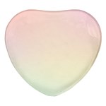 Pastel , Purple, Pink, Blue, Light, Mix Heart Glass Fridge Magnet (4 pack) Front