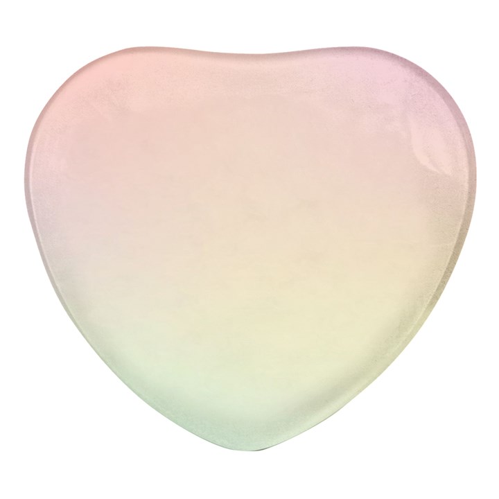 Pastel , Purple, Pink, Blue, Light, Mix Heart Glass Fridge Magnet (4 pack)