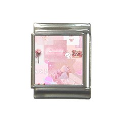 Pink Aesthetic, Clouds, Cute, Glitter, Hello Kitty, Pastel, Soft Italian Charm (13mm)