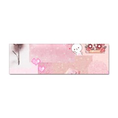 Pink Aesthetic, Clouds, Cute, Glitter, Hello Kitty, Pastel, Soft Sticker (bumper) by nateshop