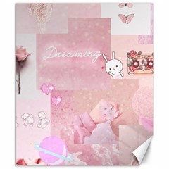 Pink Aesthetic, Clouds, Cute, Glitter, Hello Kitty, Pastel, Soft Canvas 8  X 10  by nateshop