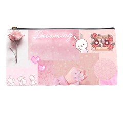 Pink Aesthetic, Clouds, Cute, Glitter, Hello Kitty, Pastel, Soft Pencil Case by nateshop