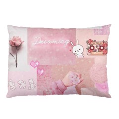 Pink Aesthetic, Clouds, Cute, Glitter, Hello Kitty, Pastel, Soft Pillow Case by nateshop