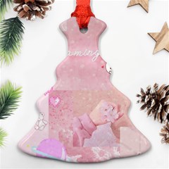 Pink Aesthetic, Clouds, Cute, Glitter, Hello Kitty, Pastel, Soft Ornament (christmas Tree)  by nateshop