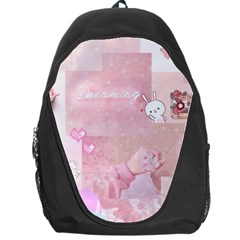 Pink Aesthetic, Clouds, Cute, Glitter, Hello Kitty, Pastel, Soft Backpack Bag by nateshop