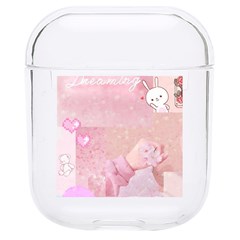 Pink Aesthetic, Clouds, Cute, Glitter, Hello Kitty, Pastel, Soft Hard Pc Airpods 1/2 Case by nateshop