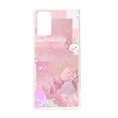 Pink Aesthetic, Clouds, Cute, Glitter, Hello Kitty, Pastel, Soft Samsung Galaxy Note 20 Tpu Uv Case by nateshop