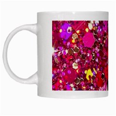 Pink Glitter, Cute, Girly, Glitter, Pink, Purple, Sparkle White Mug by nateshop