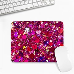 Pink Glitter, Cute, Girly, Glitter, Pink, Purple, Sparkle Small Mousepad by nateshop