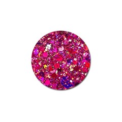 Pink Glitter, Cute, Girly, Glitter, Pink, Purple, Sparkle Golf Ball Marker (10 Pack) by nateshop