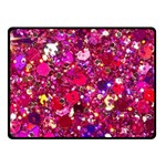 Pink Glitter, Cute, Girly, Glitter, Pink, Purple, Sparkle Two Sides Fleece Blanket (Small) 45 x34  Blanket Front