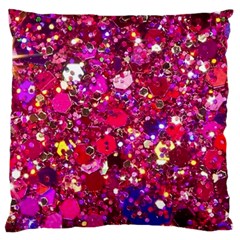 Pink Glitter, Cute, Girly, Glitter, Pink, Purple, Sparkle Standard Premium Plush Fleece Cushion Case (one Side) by nateshop