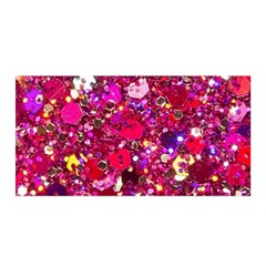 Pink Glitter, Cute, Girly, Glitter, Pink, Purple, Sparkle Satin Wrap 35  X 70  by nateshop