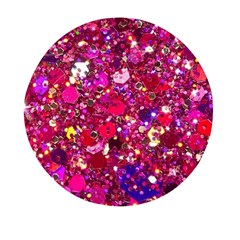 Pink Glitter, Cute, Girly, Glitter, Pink, Purple, Sparkle Mini Round Pill Box (pack Of 5) by nateshop