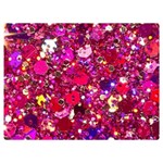 Pink Glitter, Cute, Girly, Glitter, Pink, Purple, Sparkle Premium Plush Fleece Blanket (Extra Small) 40 x30  Blanket Front