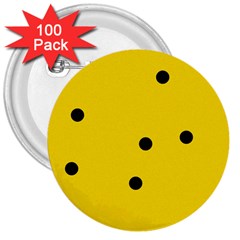 Punch Hole, Black Hole 3  Buttons (100 Pack)  by nateshop