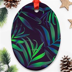 Tree Leaves Ornament (oval) by nateshop