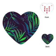 Tree Leaves Playing Cards Single Design (heart) by nateshop