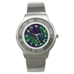 Tree Leaves Stainless Steel Watch by nateshop