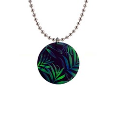 Tree Leaves 1  Button Necklace