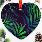 Tree Leaves Heart Ornament (Two Sides) Front