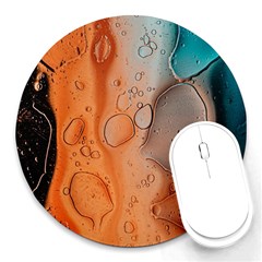 Water Screen Round Mousepad by nateshop