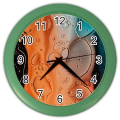 Water Screen Color Wall Clock by nateshop