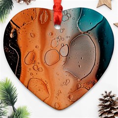 Water Screen Heart Ornament (two Sides) by nateshop